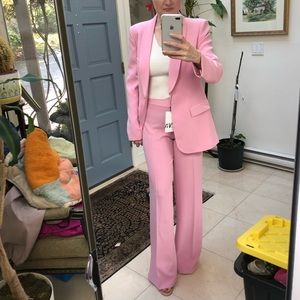 Pink ultra high waisted pants